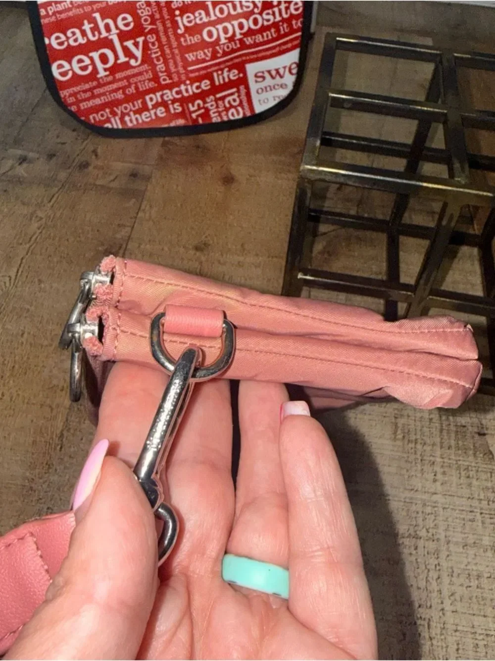 Lululemon Curved Wristlet Brier Rose